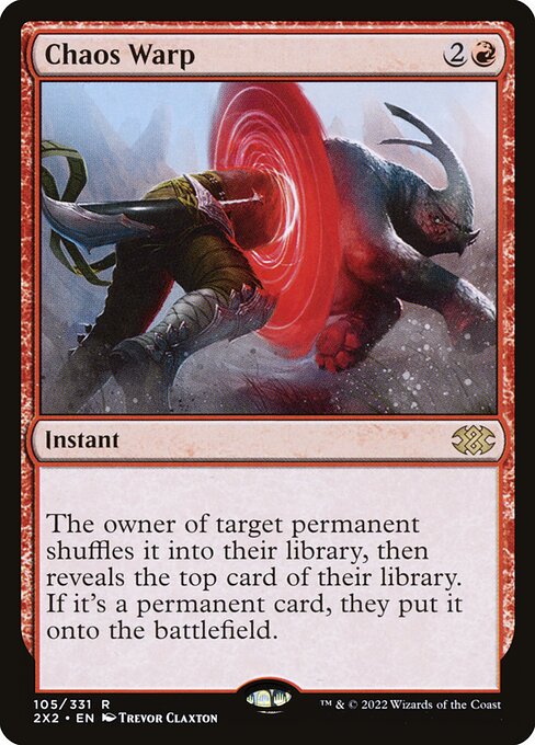 Double Masters 2022 - 105 - Chaos Warp - Rare - R - Non-foil