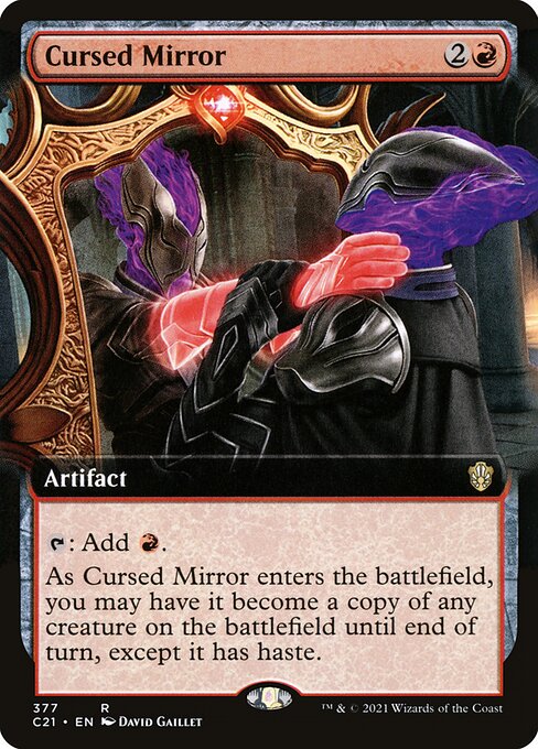 Commander 2021 - 377 - Cursed Mirror - Rare - R - Non-foil