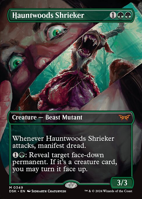 Duskmourn: House of Horror - 349 - Hauntwoods Shrieker - Mythic - G - Non-foil