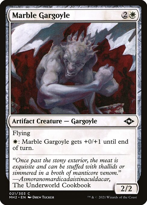 Modern Horizons 2 - 21 - Marble Gargoyle - Common - W - Non-foil