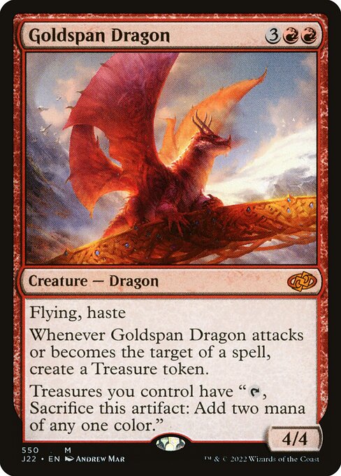 Jumpstart 2022 - 550 - Goldspan Dragon - Mythic - R - Non-foil