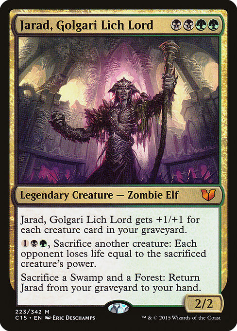 Commander 2015 - 223 - Jarad, Golgari Lich Lord - Mythic - BG - Non-foil