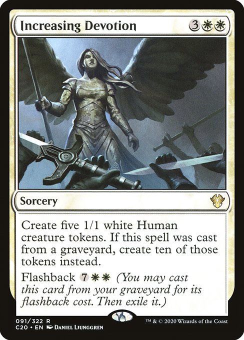 Commander 2020 - 91 - Increasing Devotion - Rare - W - Non-foil