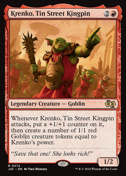 Foundations Jumpstart - 572 - Krenko, Tin Street Kingpin - Rare - R - Non-foil