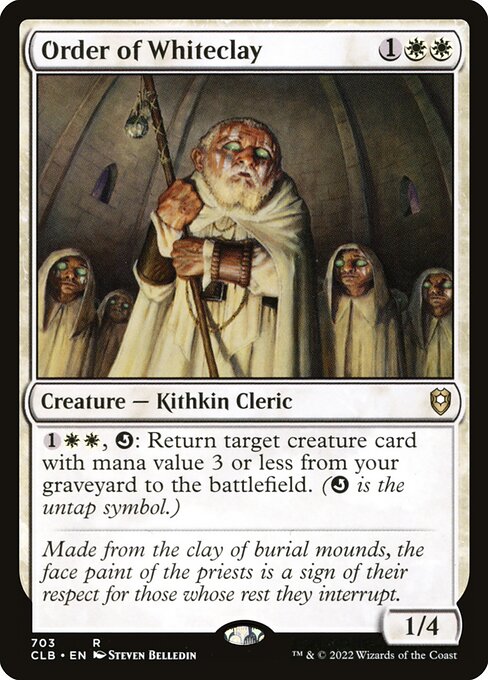 Commander Legends: Battle for Baldur's Gate - 703 - Order of Whiteclay - Rare - W - Non-foil