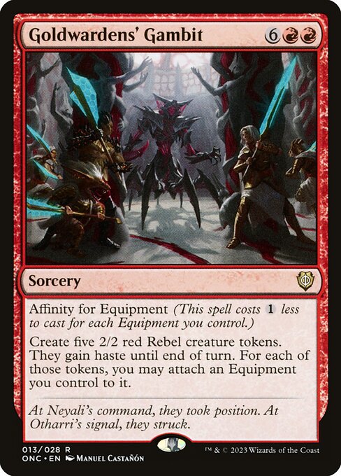 Phyrexia: All Will Be One Commander - 13 - Goldwardens' Gambit - Rare - R - Non-foil