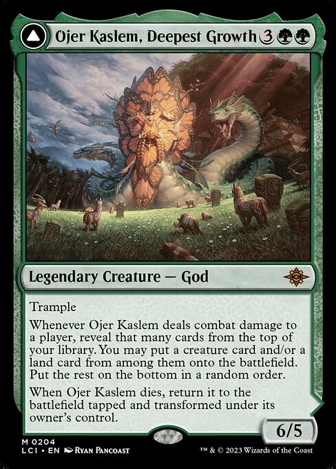 The Lost Caverns of Ixalan - 204 - Ojer Kaslem, Deepest Growth // Temple of Cultivation - Mythic - C - Non-foil