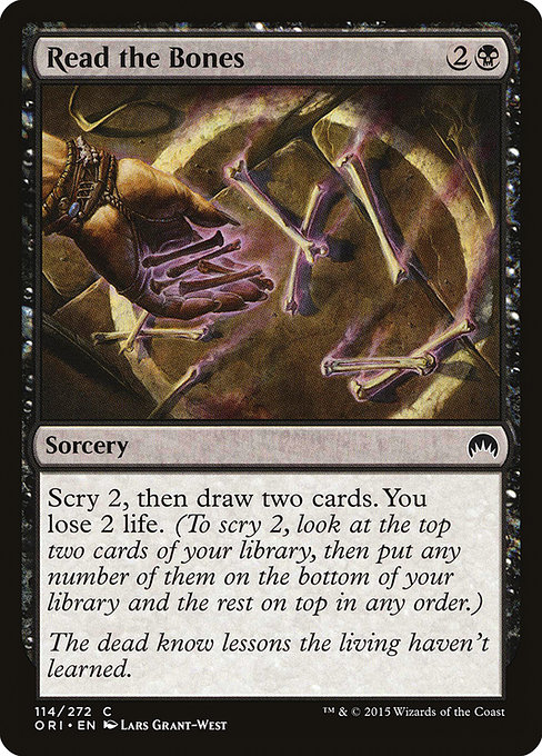 Magic Origins - 114 - Read the Bones - Common - B - Non-foil