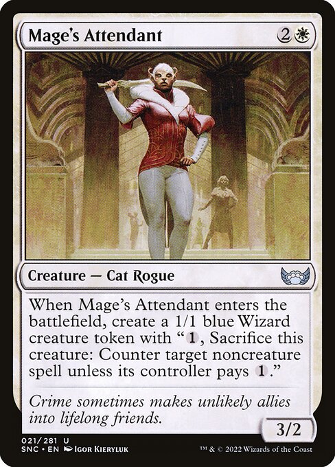 Streets of New Capenna - 21 - Mage's Attendant - Uncommon - W - Non-foil