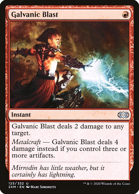 Double Masters - 125 - Galvanic Blast - Uncommon - R - Non-foil