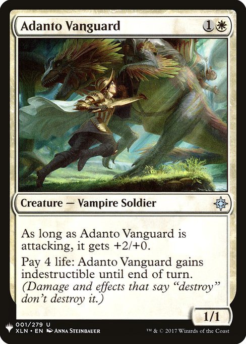 The List - XLN-1 - Adanto Vanguard - Uncommon - W - Non-foil