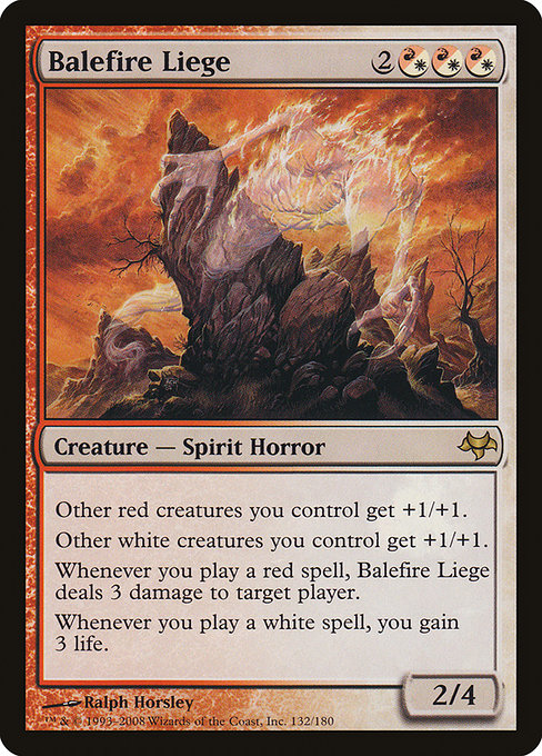 Eventide - 132 - Balefire Liege - Rare - WR - Non-foil