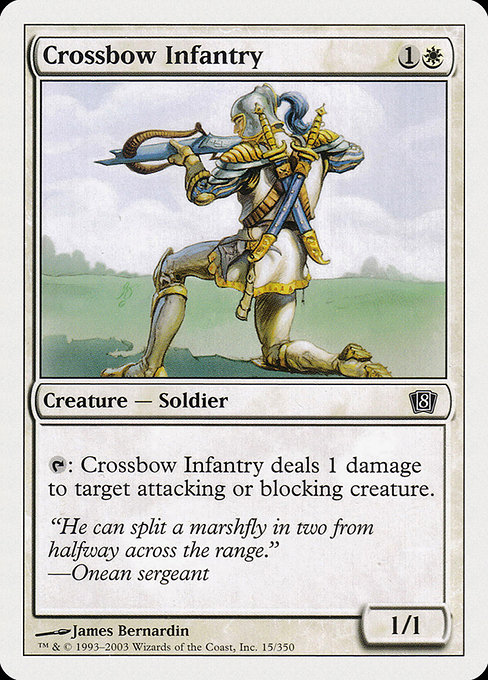 Eighth Edition - 15 - Crossbow Infantry - Common - W - Non-foil