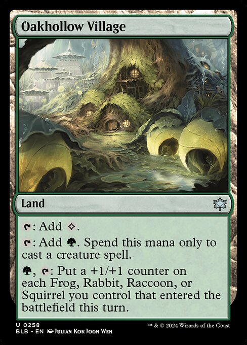 Bloomburrow - 258 - Oakhollow Village - Uncommon - C - Foil