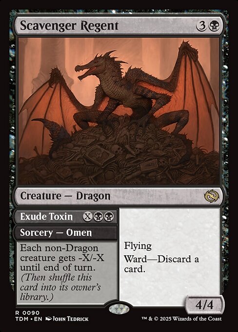 Tarkir: Dragonstorm - 90 - Scavenger Regent // Exude Toxin - Rare - B - Non-foil