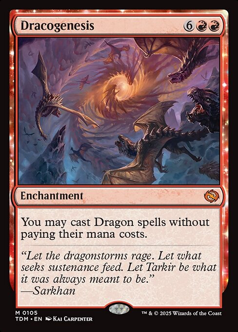 Tarkir: Dragonstorm - 105 - Dracogenesis - Mythic - R - Foil