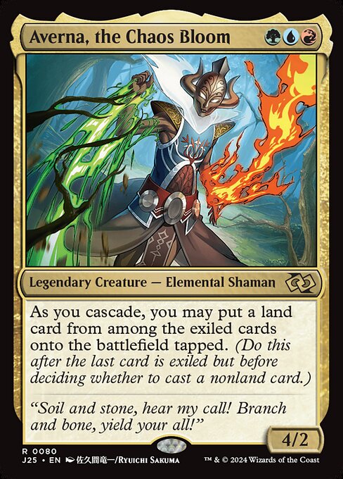 Foundations Jumpstart - 80 - Averna, the Chaos Bloom - Rare - Multi - Non-foil