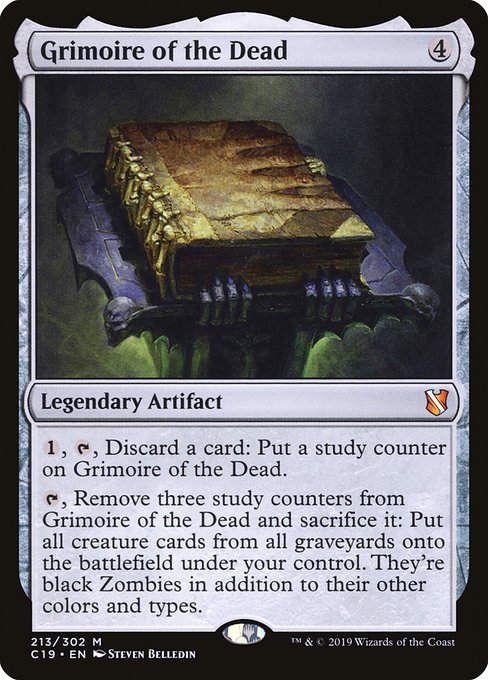 Commander 2019 - 213 - Grimoire of the Dead - Mythic - C - Non-foil