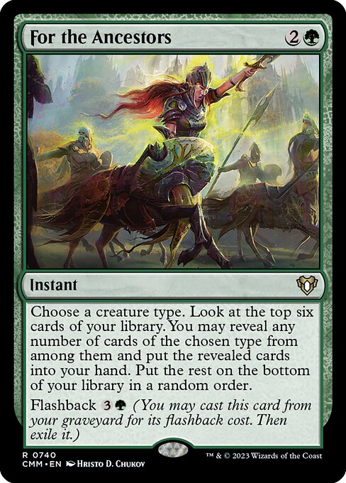 Commander Masters - 740 - For the Ancestors - Rare - G - Non-foil