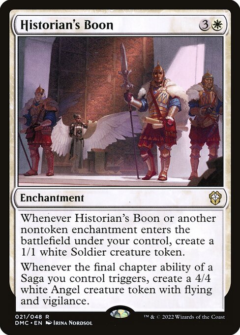 Dominaria United Commander - 21 - Historian's Boon - Rare - W - Non-foil