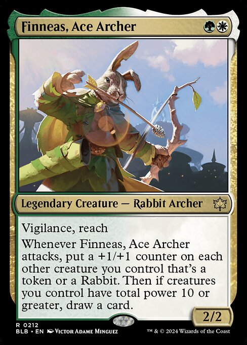 Bloomburrow - 212 - Finneas, Ace Archer - Rare - WG - Non-foil
