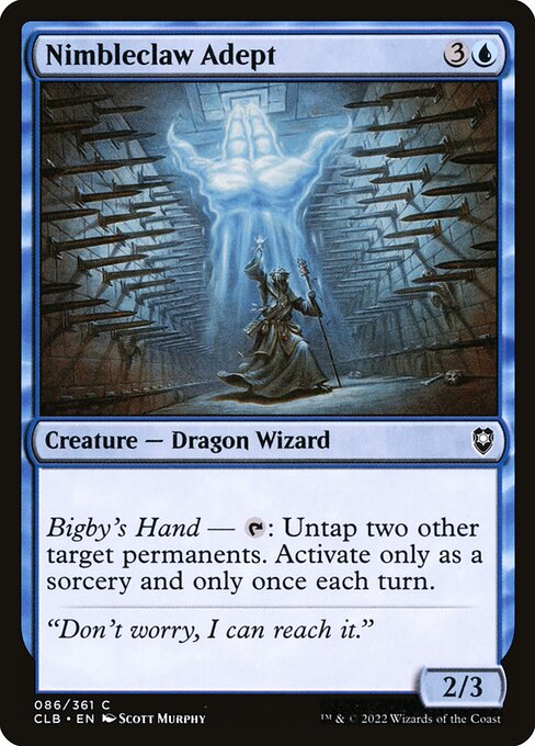 Commander Legends: Battle for Baldur's Gate - 86 - Nimbleclaw Adept - Common - U - Non-foil