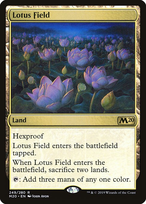 Core Set 2020 - 249 - Lotus Field - Rare - C - Non-foil