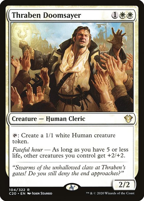 Commander 2020 - 104 - Thraben Doomsayer - Rare - W - Non-foil