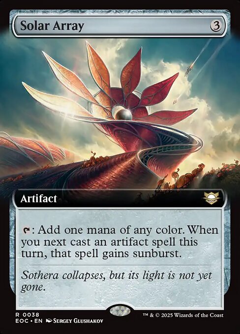 Edge of Eternities Commander - 38 - Solar Array - Rare - C - Non-foil - Promo