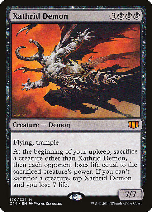 Commander 2014 - 170 - Xathrid Demon - Mythic - B - Non-foil