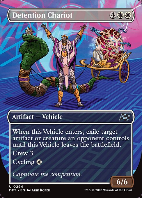 Aetherdrift - 294 - Detention Chariot - Uncommon - W - Non-foil