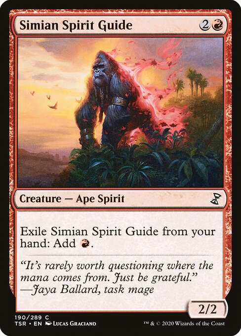 Time Spiral Remastered - 190 - Simian Spirit Guide - Common - R - Non-foil