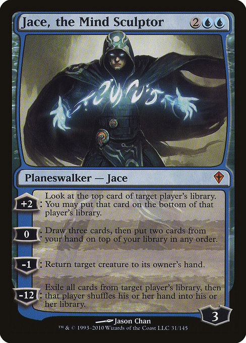 Worldwake - 31 - Jace, the Mind Sculptor - Mythic - U - Non-foil - (Lightly played)