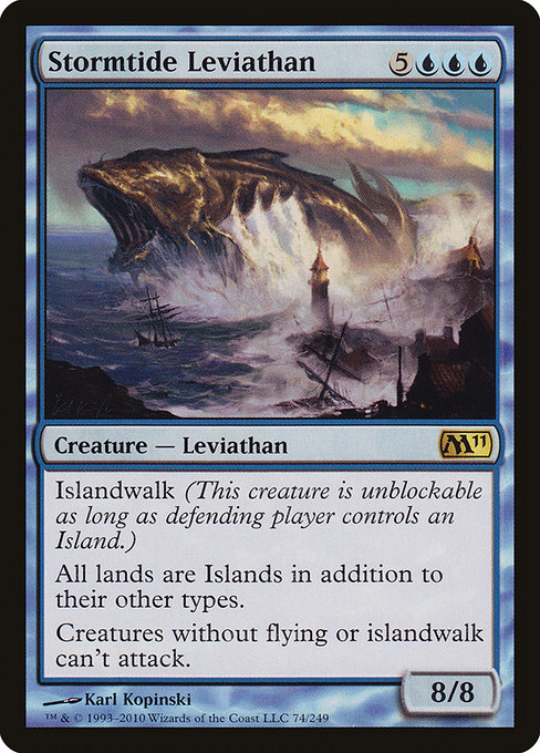 Magic 2011 - 74 - Stormtide Leviathan - Rare - U - Non-foil