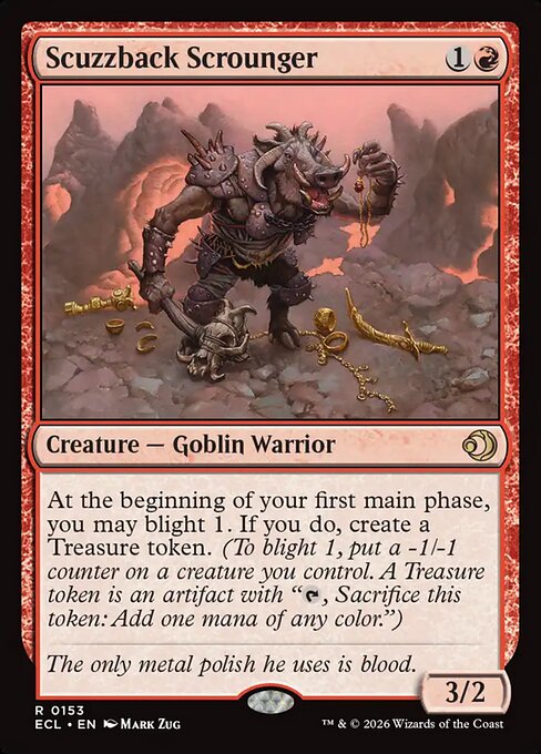 Lorwyn Eclipsed - 153 - Scuzzback Scrounger - Rare - R - Non-foil