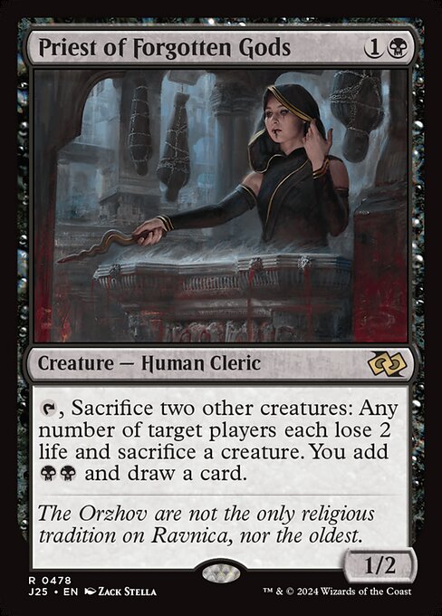 Foundations Jumpstart - 478 - Priest of Forgotten Gods - Rare - B - Non-foil