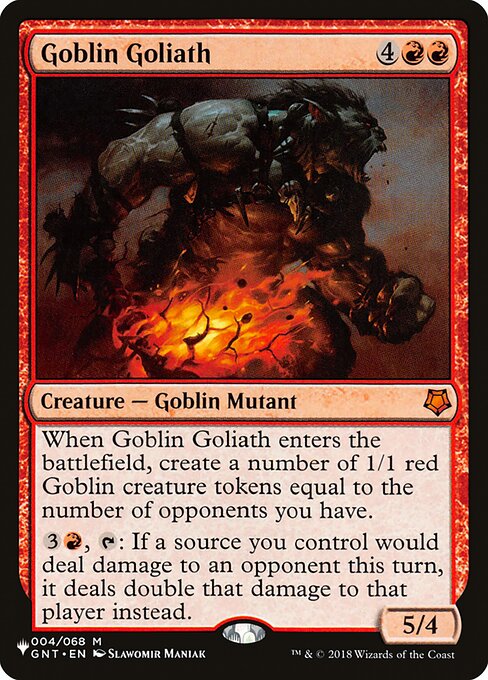 The List - GNT-4 - Goblin Goliath - Mythic - R - Non-foil