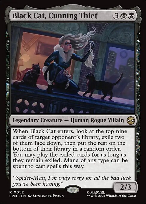 Marvel's Spider-Man - 52 - Black Cat, Cunning Thief - Rare - B - Non-foil