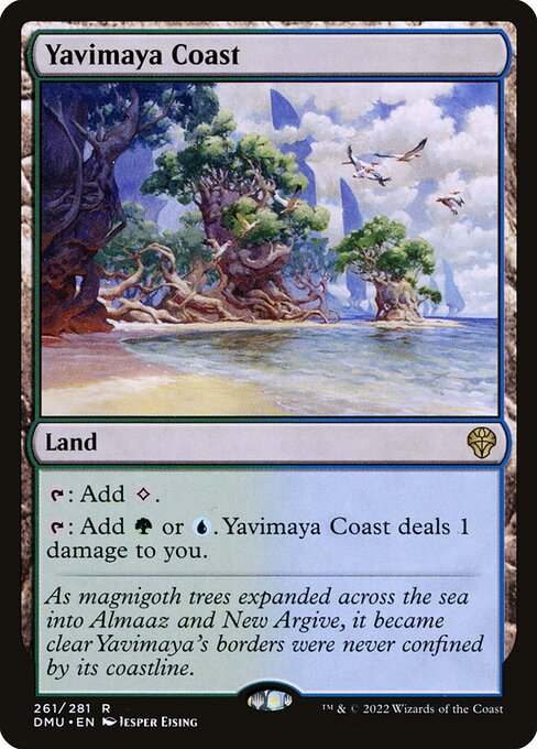 Dominaria United - 261 - Yavimaya Coast - Rare - C - Foil