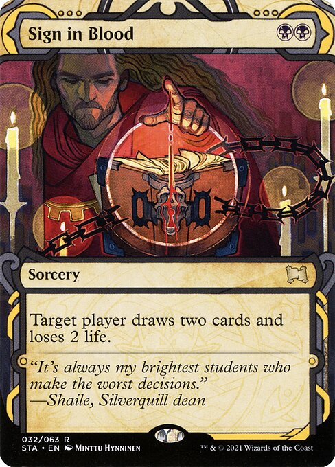 Strixhaven Mystical Archive - 32 - Sign in Blood - Rare - B - Non-foil