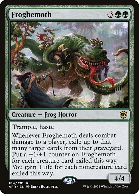 Adventures in the Forgotten Realms Promos - 184p - Froghemoth - Rare - G - Foil - Promo