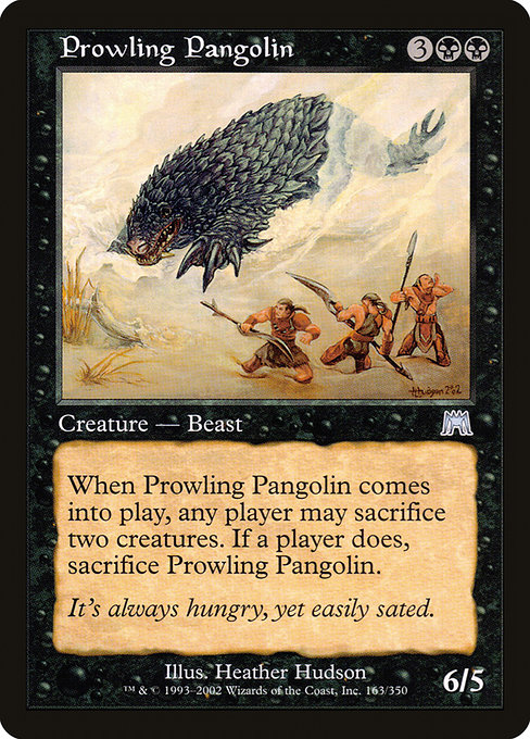 Onslaught - 163 - Prowling Pangolin - Uncommon - B - Non-foil