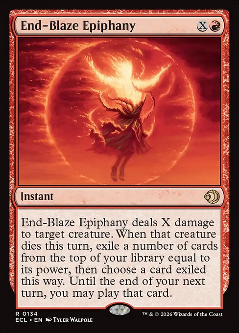 Lorwyn Eclipsed - 134 - End-Blaze Epiphany - Rare - R - Non-foil