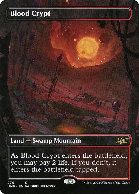 Unfinity - 279 - Blood Crypt - Rare - C - Foil