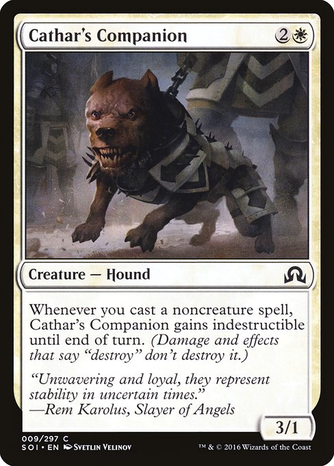 Shadows over Innistrad - 9 - Cathar's Companion - Common - W - Non-foil
