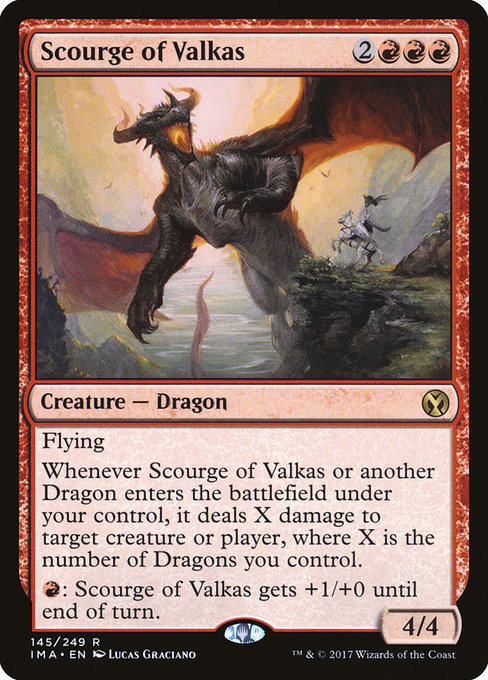 Iconic Masters - 145 - Scourge of Valkas - Rare - R - Non-foil