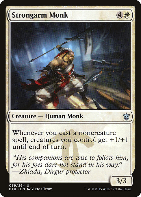 Dragons of Tarkir - 39 - Strongarm Monk - Uncommon - W - Non-foil