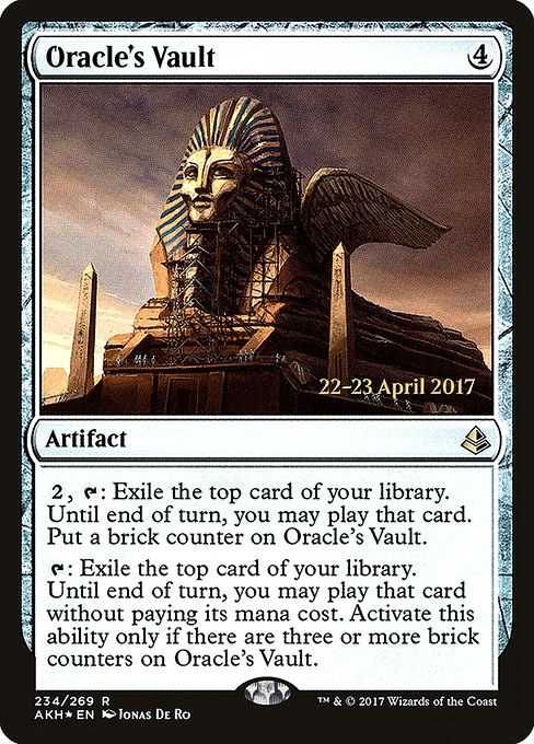Amonkhet Promos - 234s - Oracle's Vault - Rare - C - Foil - Datestamped Promo