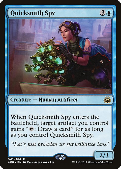 Aether Revolt - 41 - Quicksmith Spy - Rare - U - Non-foil