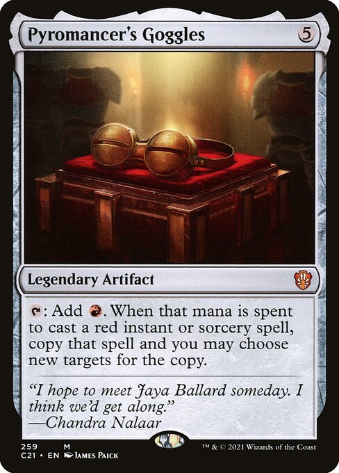 Commander 2021 - 259 - Pyromancer's Goggles - Mythic - C - Non-foil